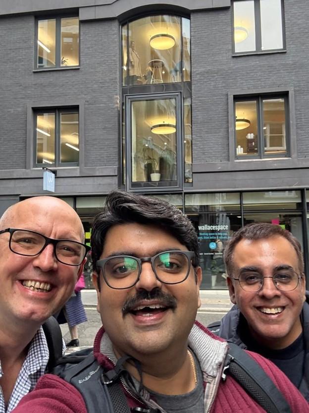 group of men smiling