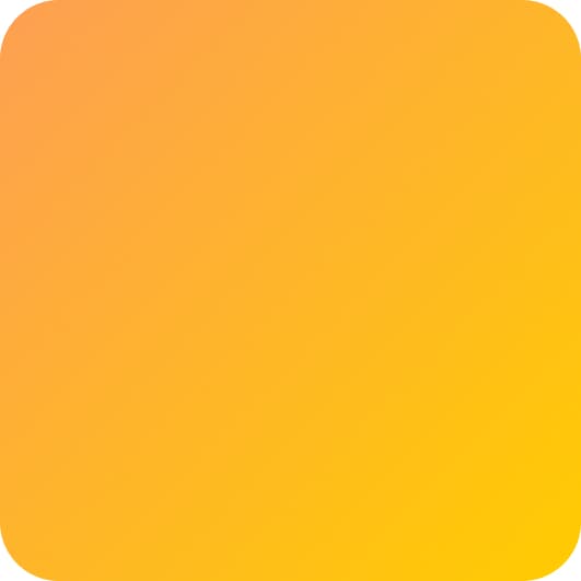 Rounded square background with a smooth gradient transitioning from light orange in the upper left to bright golden yellow in the lower right.